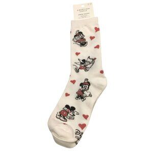 American Eagle x Disney Minnie Hearts Men's Crew Socks OSFM
